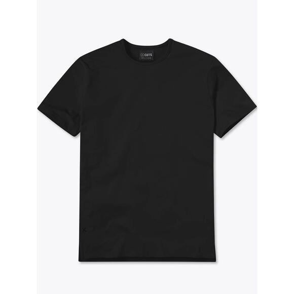 NWOT Cuts Split Hem Long Sleeve Black Medium Pyca Pro Shirt - Picture 1 of 6